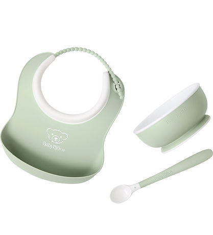 BabyBjörn Geschirr-Set - 3 Teile - Pastelgrün