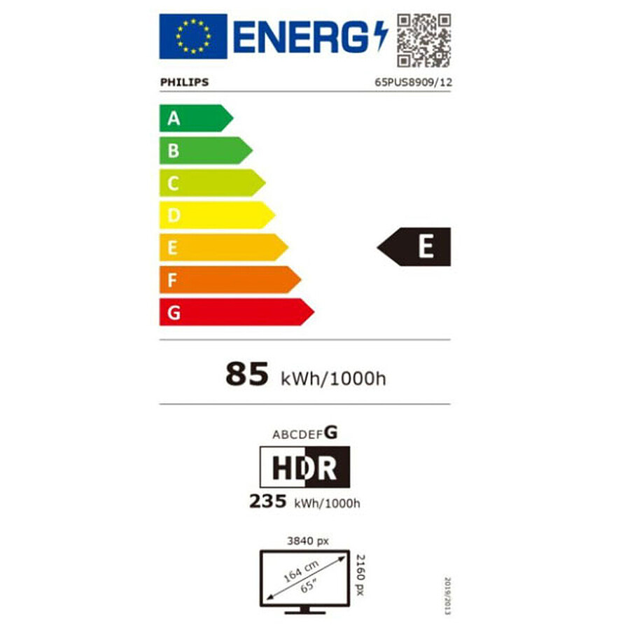 Philips The One 65PUS8909/12 + Yamaha SR-B20A Noir