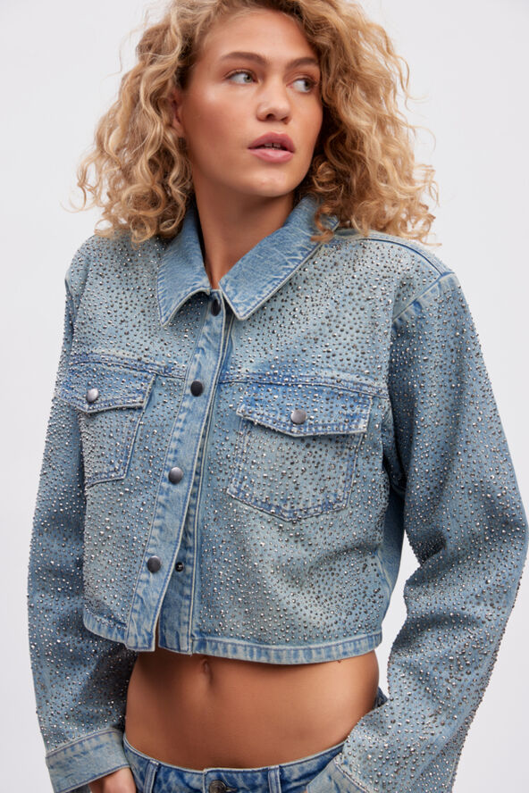 Gestuz NadivaGZ jacket Mid blue washed