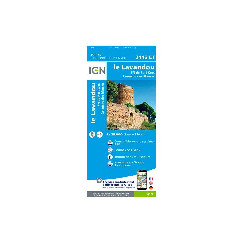 Le Lavandou / Pn De Port Cros / Corniche Des Maures - Carte topographique