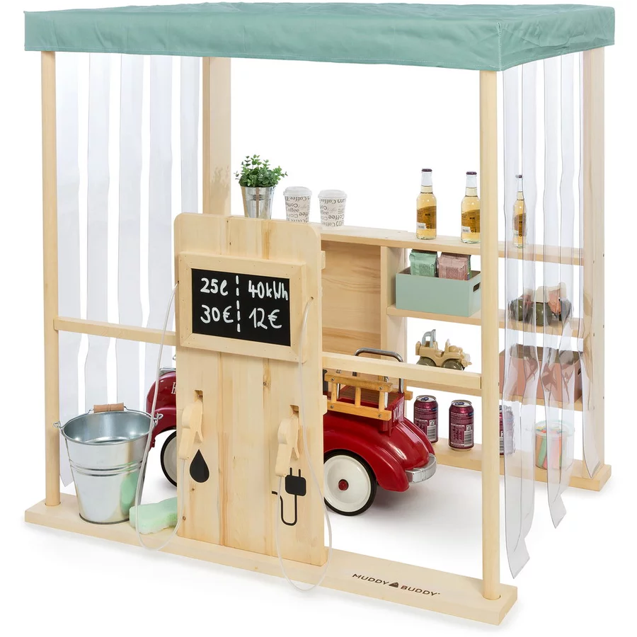 MUDDY BUDDY® Outdoor Tankstelle Bubble Catcher, natur - salbeigrün