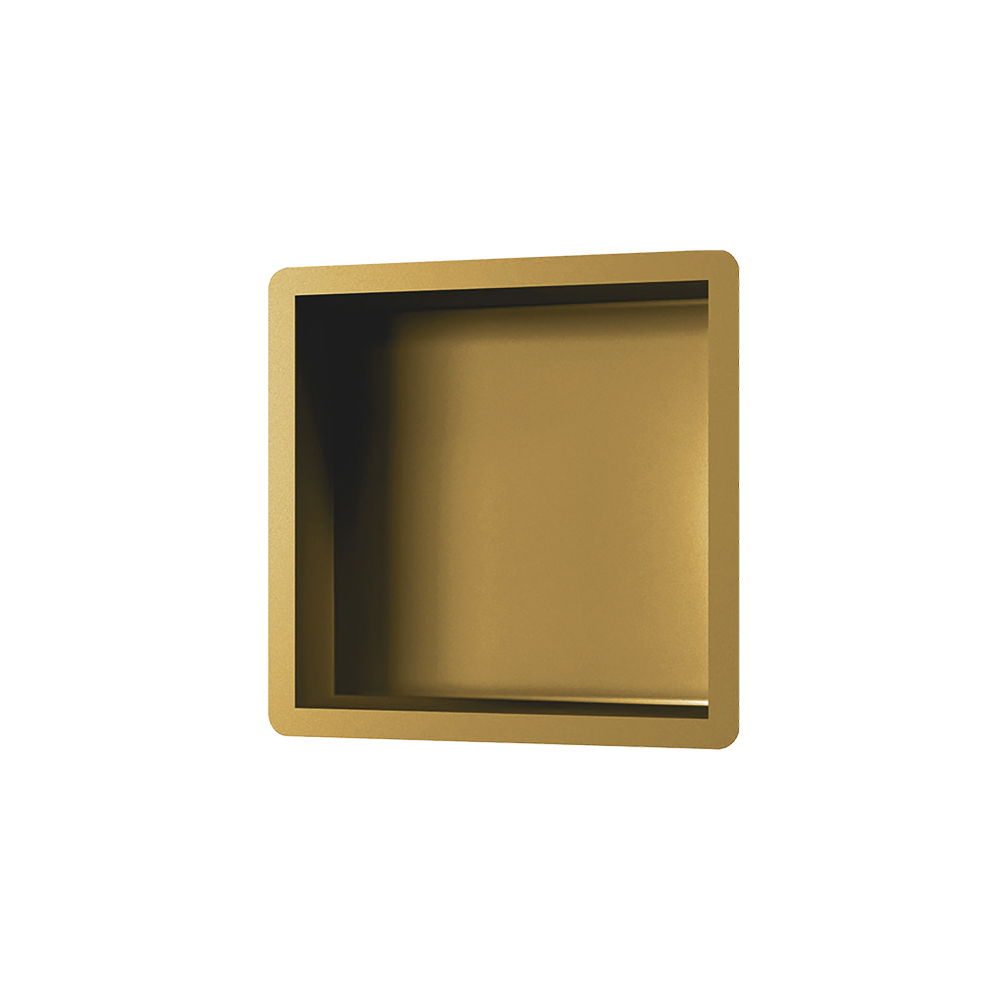 Brauer Gold Edition inbouwnis 30x30cm geborsteld messing PVD
