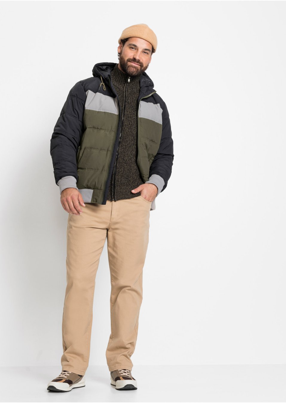 Veste d'hiver matelassée à capuche