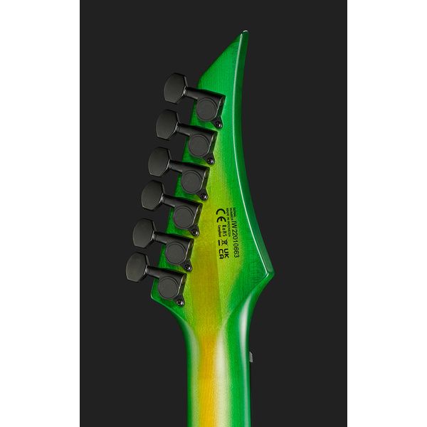 Solar Guitars V2.6LB Flame Lime Burst Matte