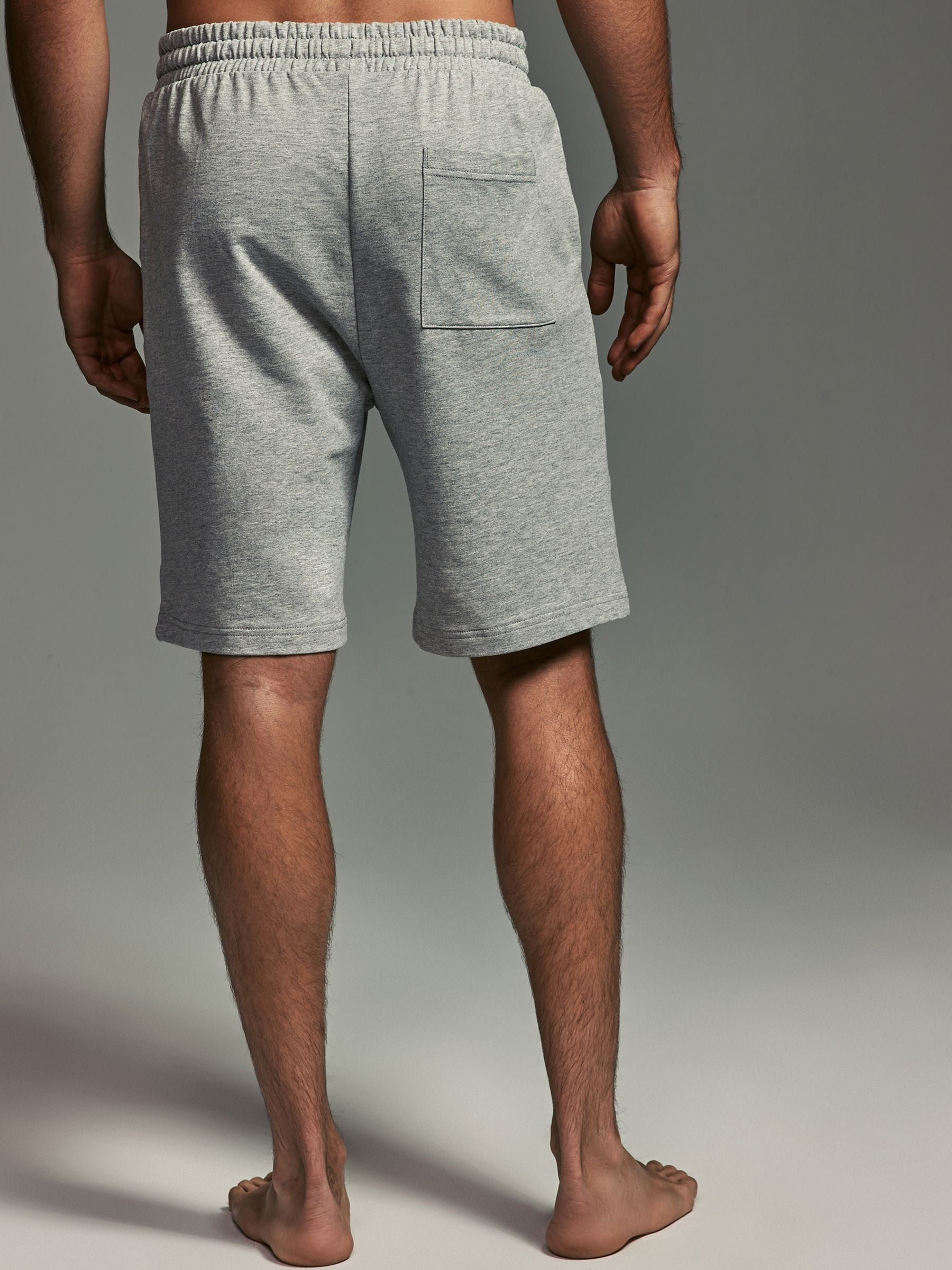 Blauw/grijs - Set van 2 lichtgewicht 100% katoenen joggershorts
