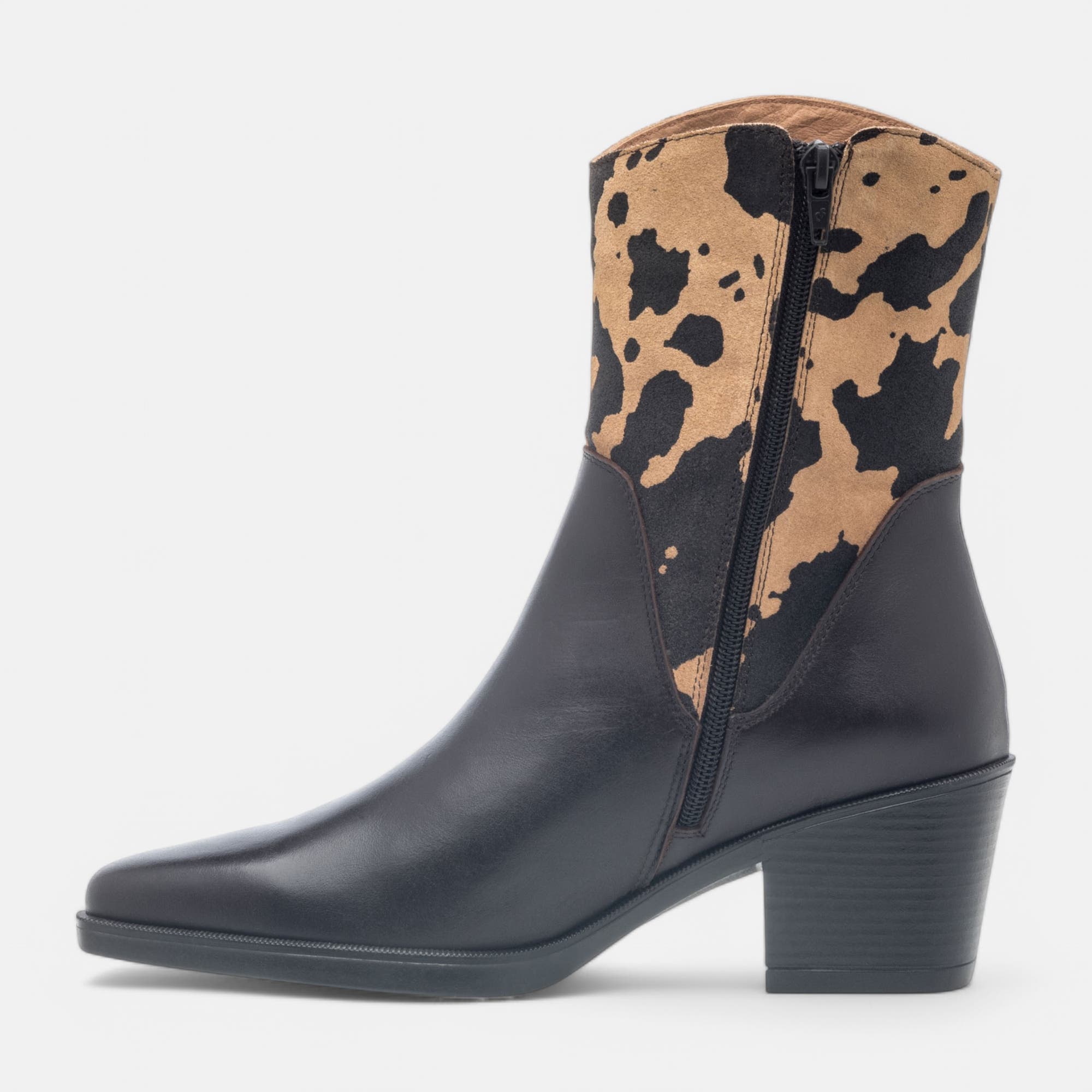 Santiags à talon Femme en cuir marron