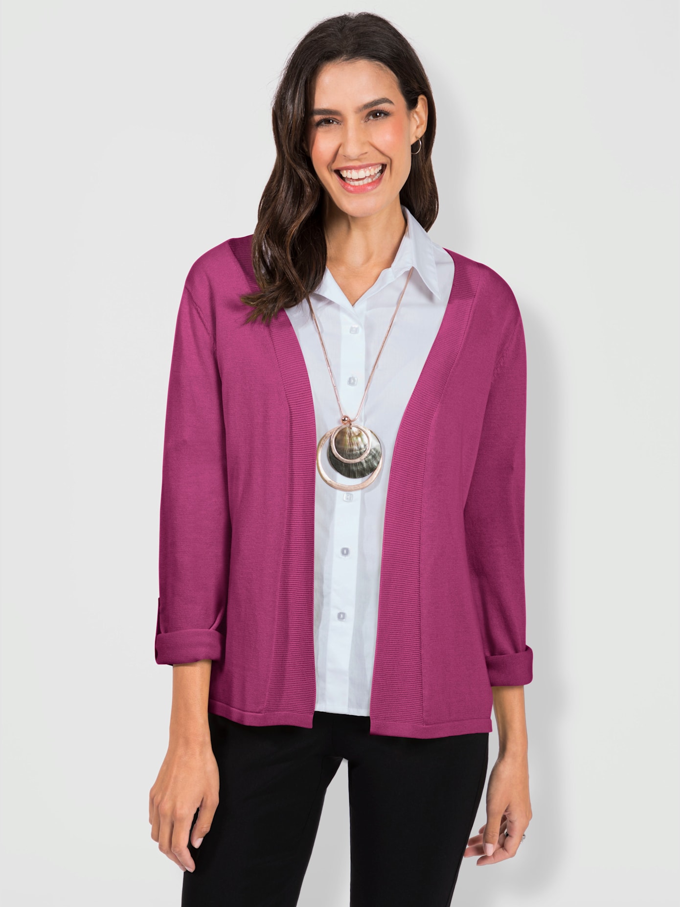 Veste en tricot fin 55% coton