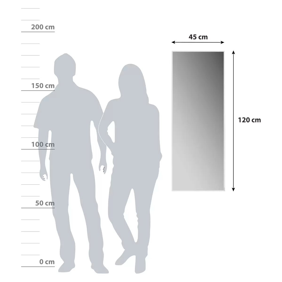 Wandspeigel Crystal 108-119 Silber