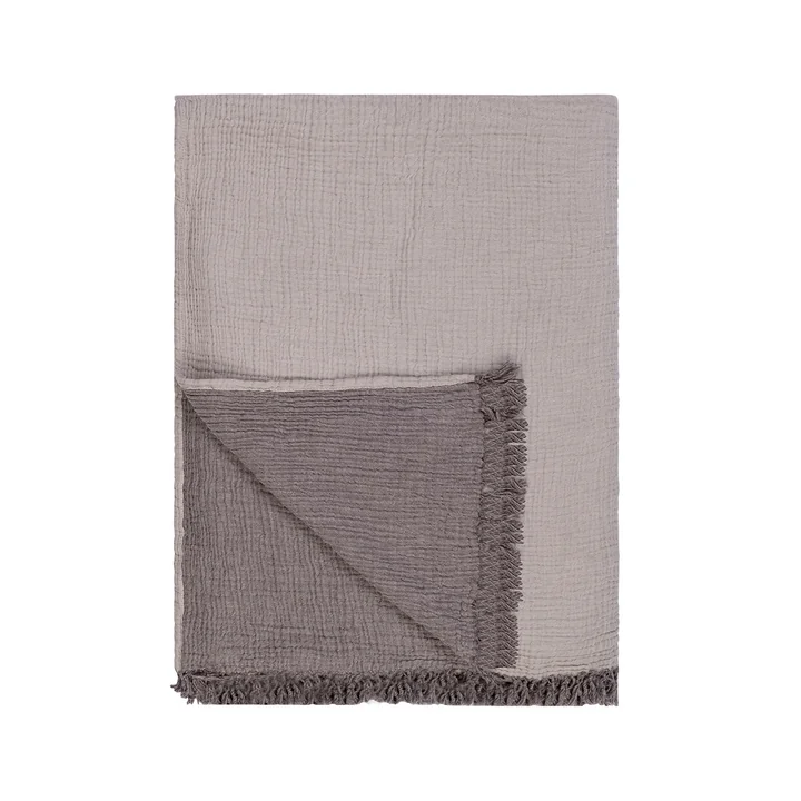 HANA - Cocoon Decke, 150 x 210 cm, hellgrau