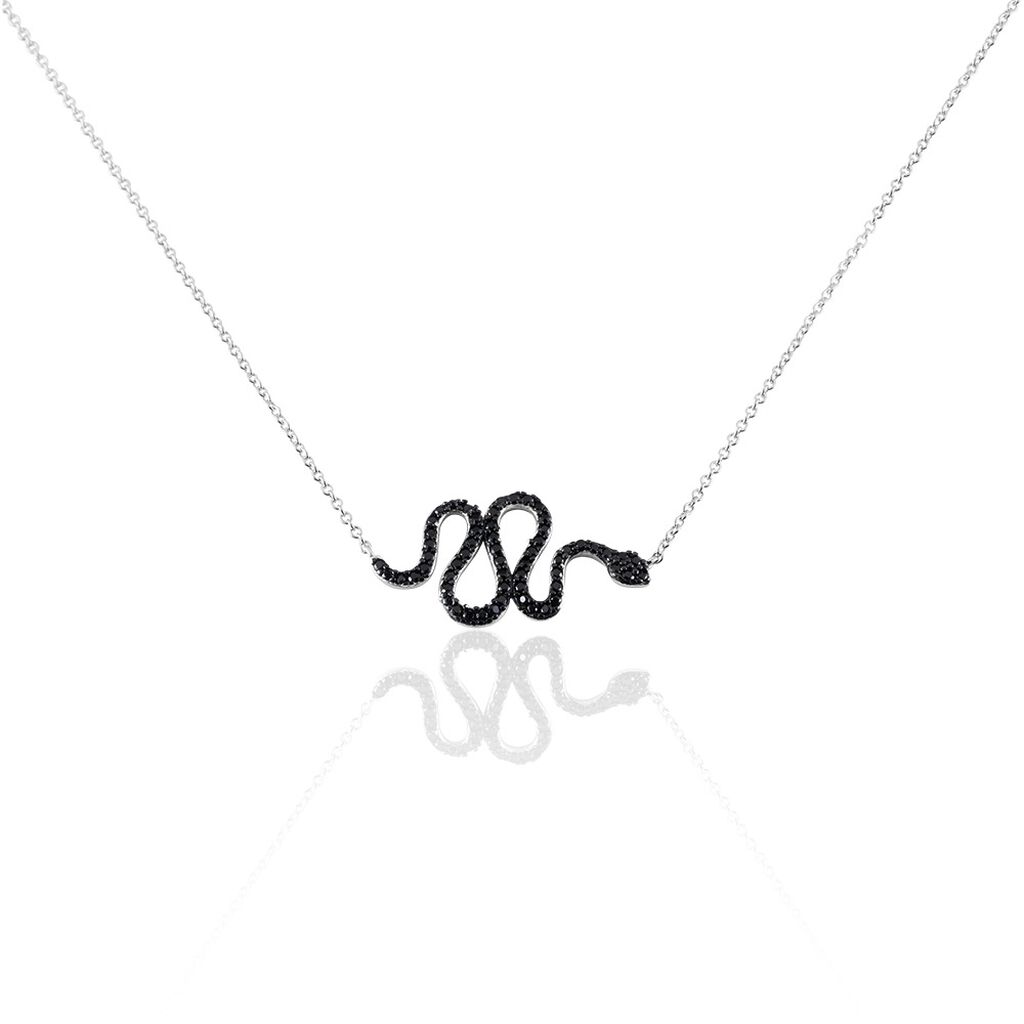 Collier Muses Argent Oxydes De Zirconium