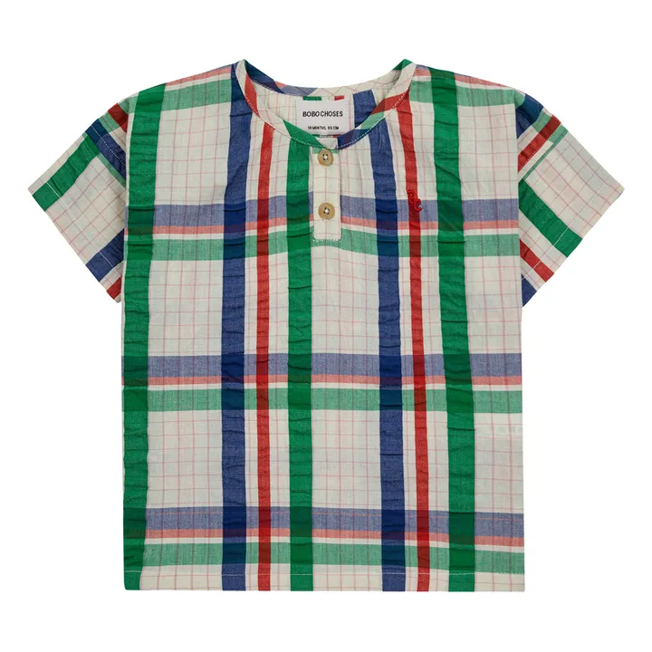 Bobo Choses Blouse à Carreaux Bébé | Ecru