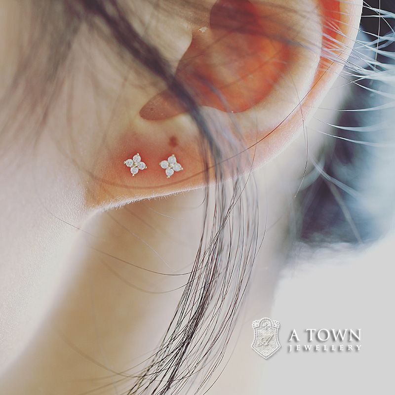 Gaya - 925 Sterling Zilveren Strass Oorbellen