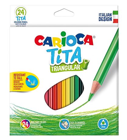 Carioca Buntstifte - Dreieckig - 24 st. - Bunt