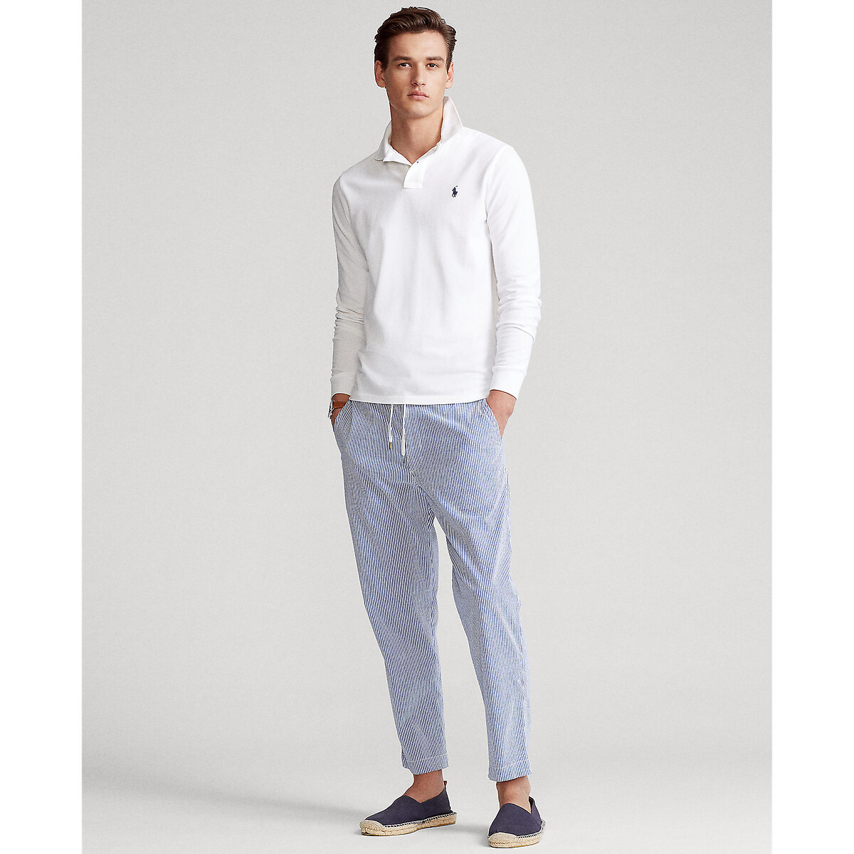 POLO RALPH LAUREN<br>Camisa pólo slim fit em piqué