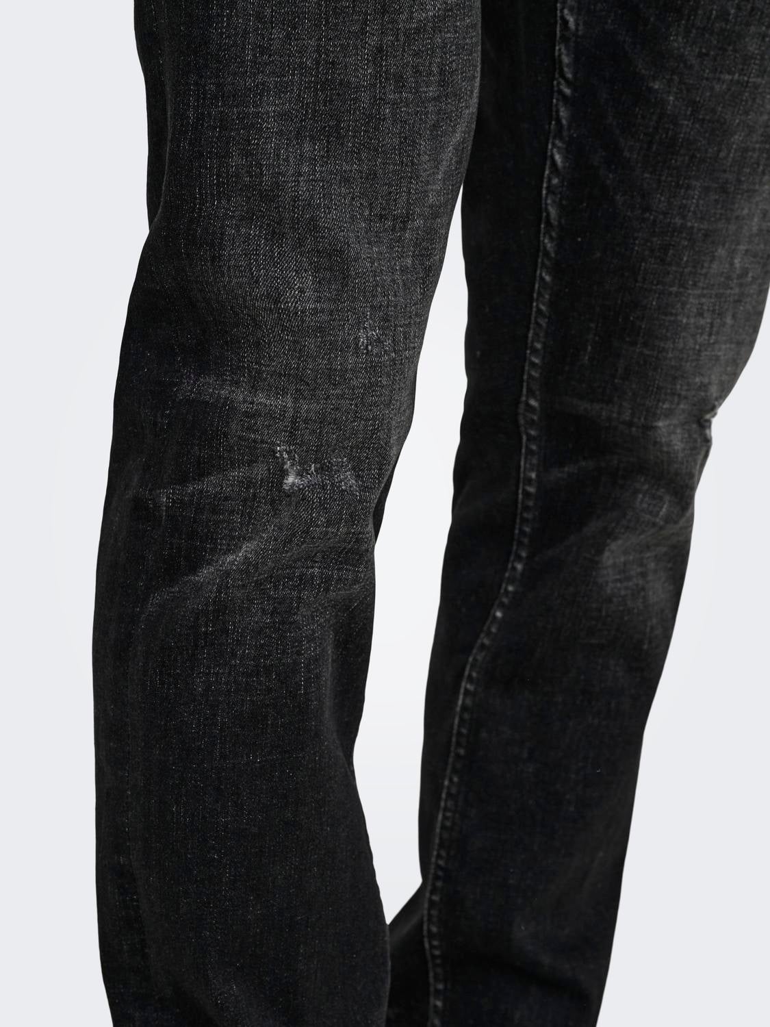 ONSLOOM Niedrige Taille Slim Fit Jeans Washed Black