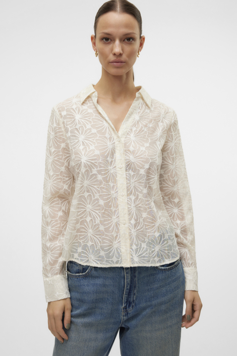 Vero Moda ecru dames blouse