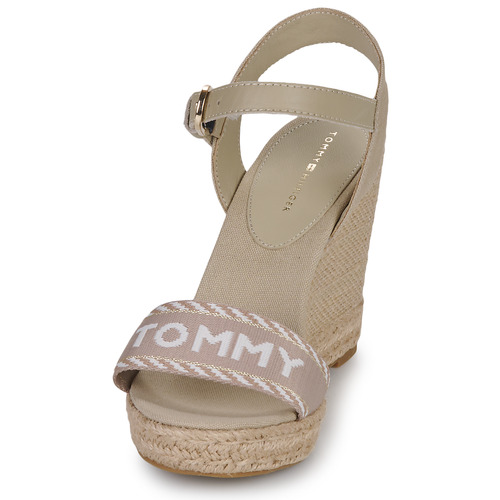 Tommy Hilfiger - SEASONAL WEBBING WEDGE Beige