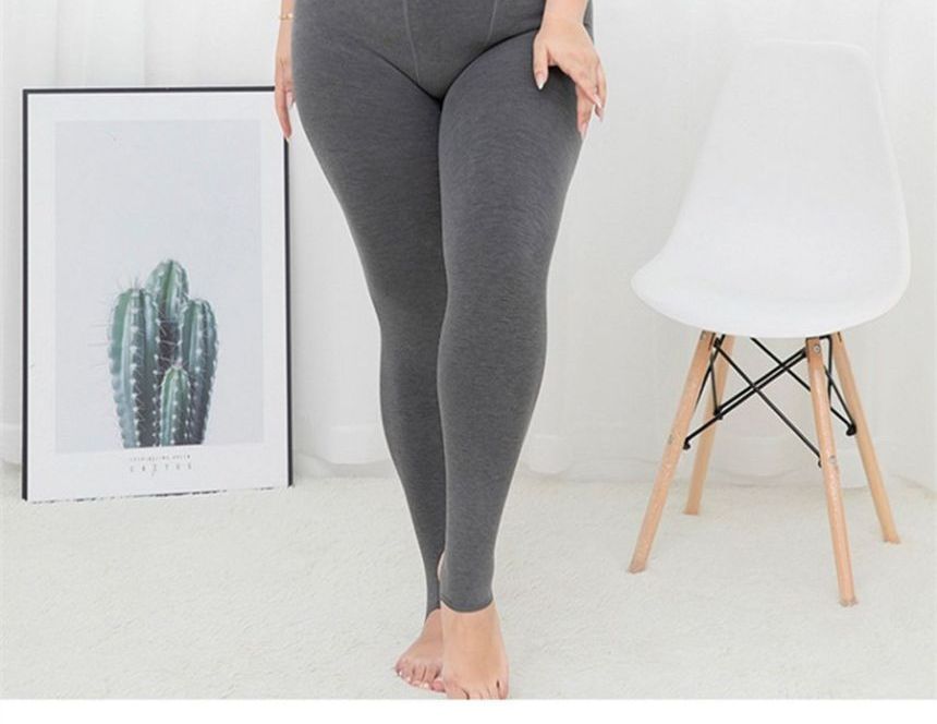 uliaque - Plus Size Effen Leggings / Stijgbeugels