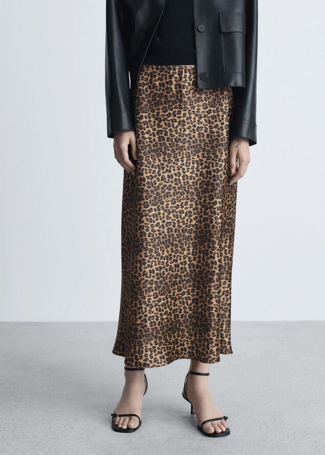 MANGO SKIRT. -- BOMBI2 Brown