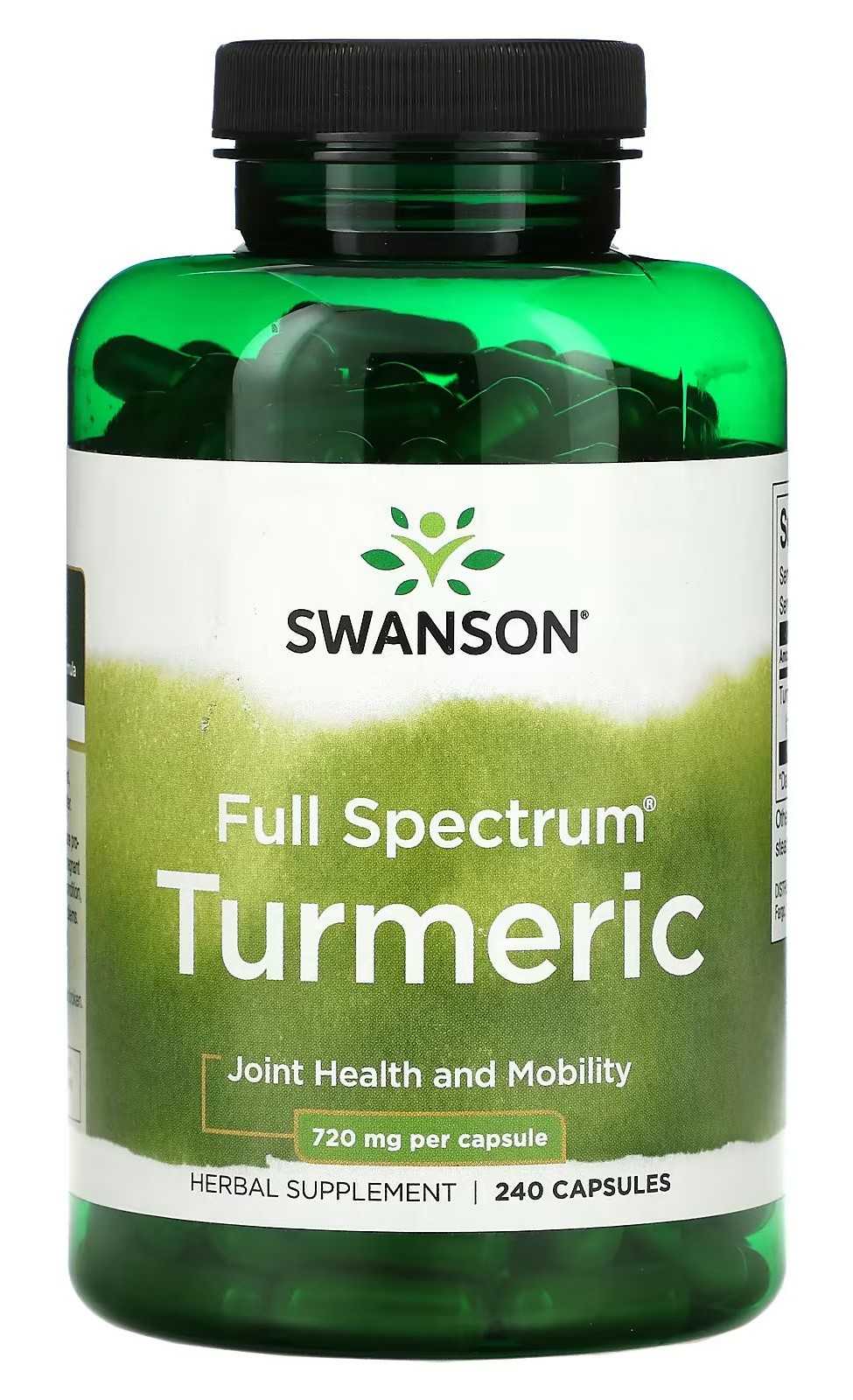 Swanson Cúrcuma Full Spectrum 240 cápsulas