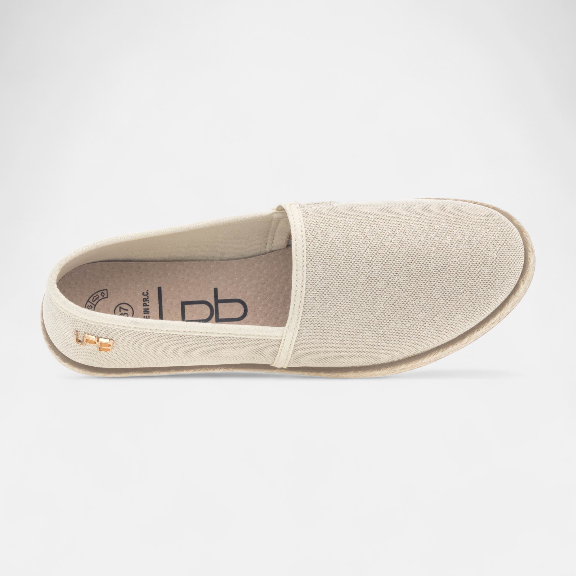 Baskets en toile Femme or