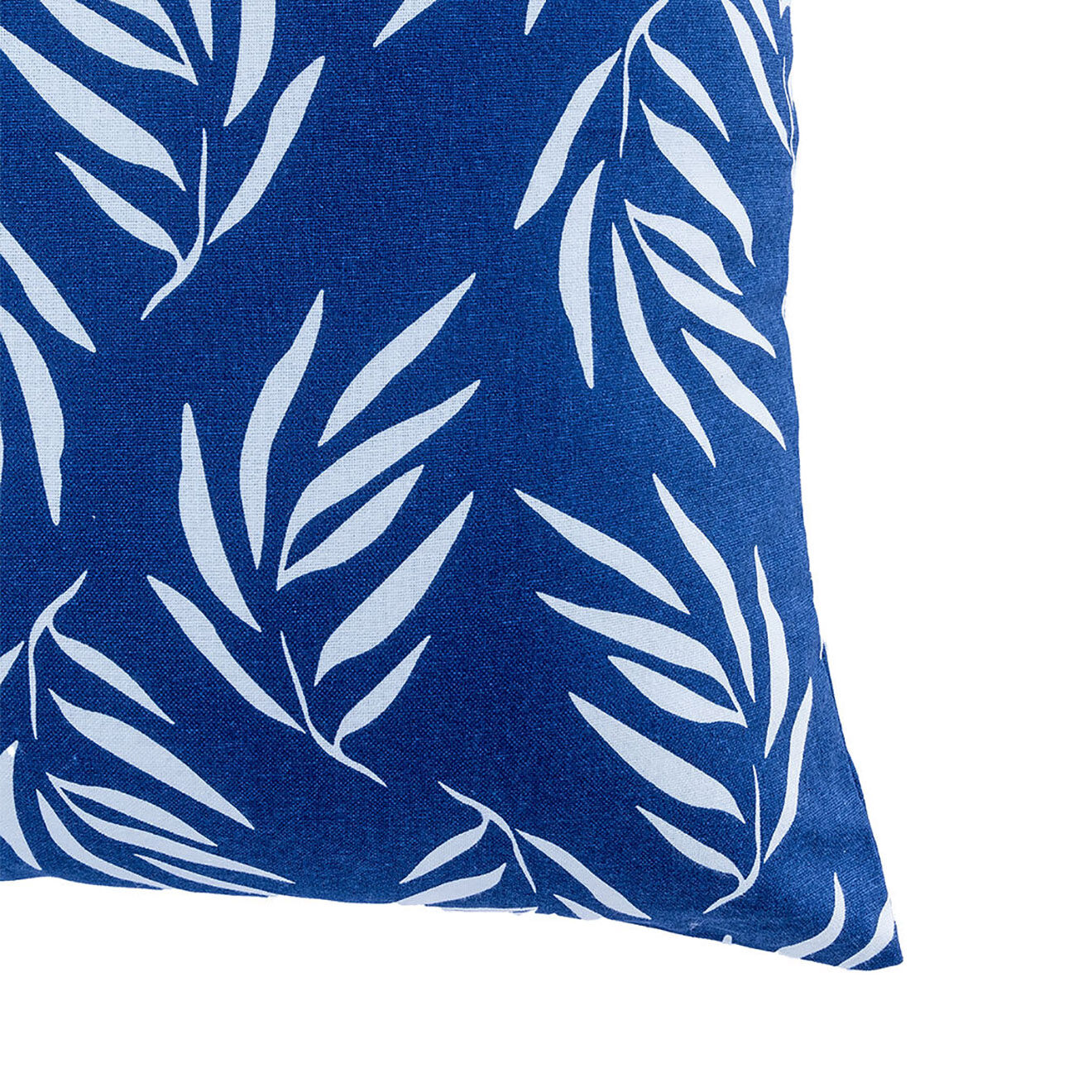 Febronie Housse de coussin d'extérieur Foliage bleu marine - 50x50 cm