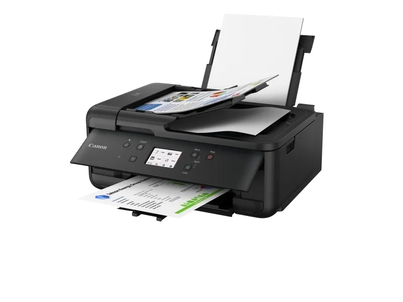 Canon PIXMA TR7650 - Multifunktionsprinter - farve - blækprinter - A4 (210 x 297 mm), Legal (216 x 356 mm) (original) - A4/Legal (medie) - op til 15 ipm (udskriver) - 200 ark - 33.6 Kbps - Wi-Fi(n), USB 2.0