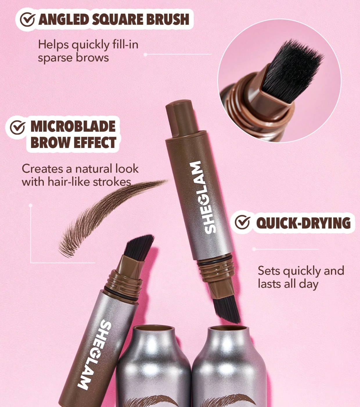 SHEGLAM - Pomada para Sobrancelhas Brow-Fection - Auburn