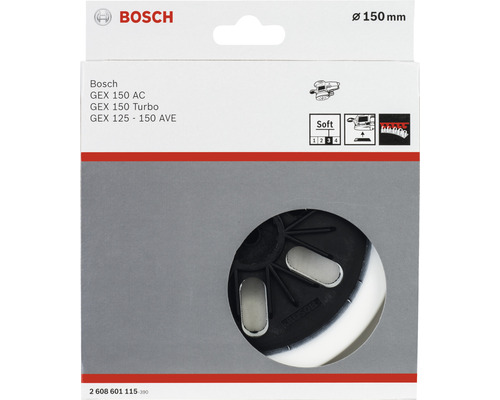 Schuurzool voor Bosch excenterschuurmachines, zacht, Ø 150 mm