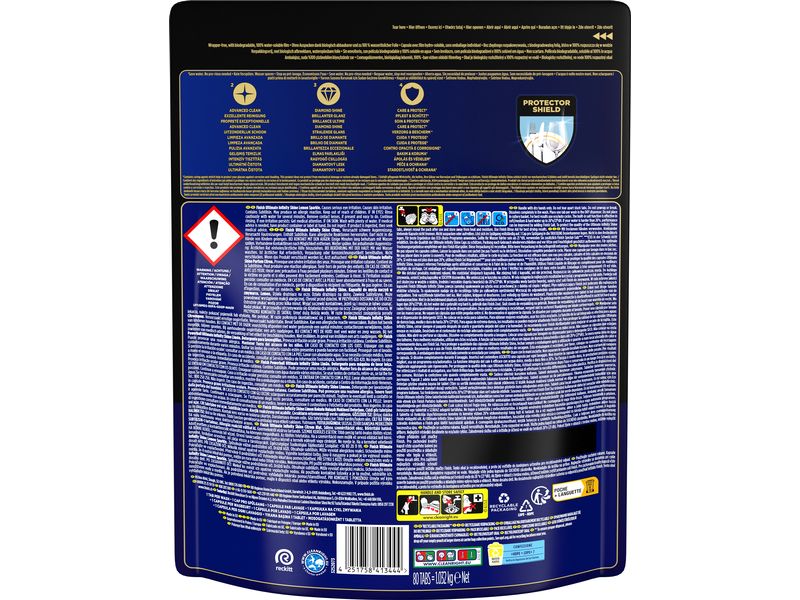 Finish Maschinenspülmittel Ultimate Infinity Shine Tabs 80 Spülmaschinentabs für sauberes Geschirr