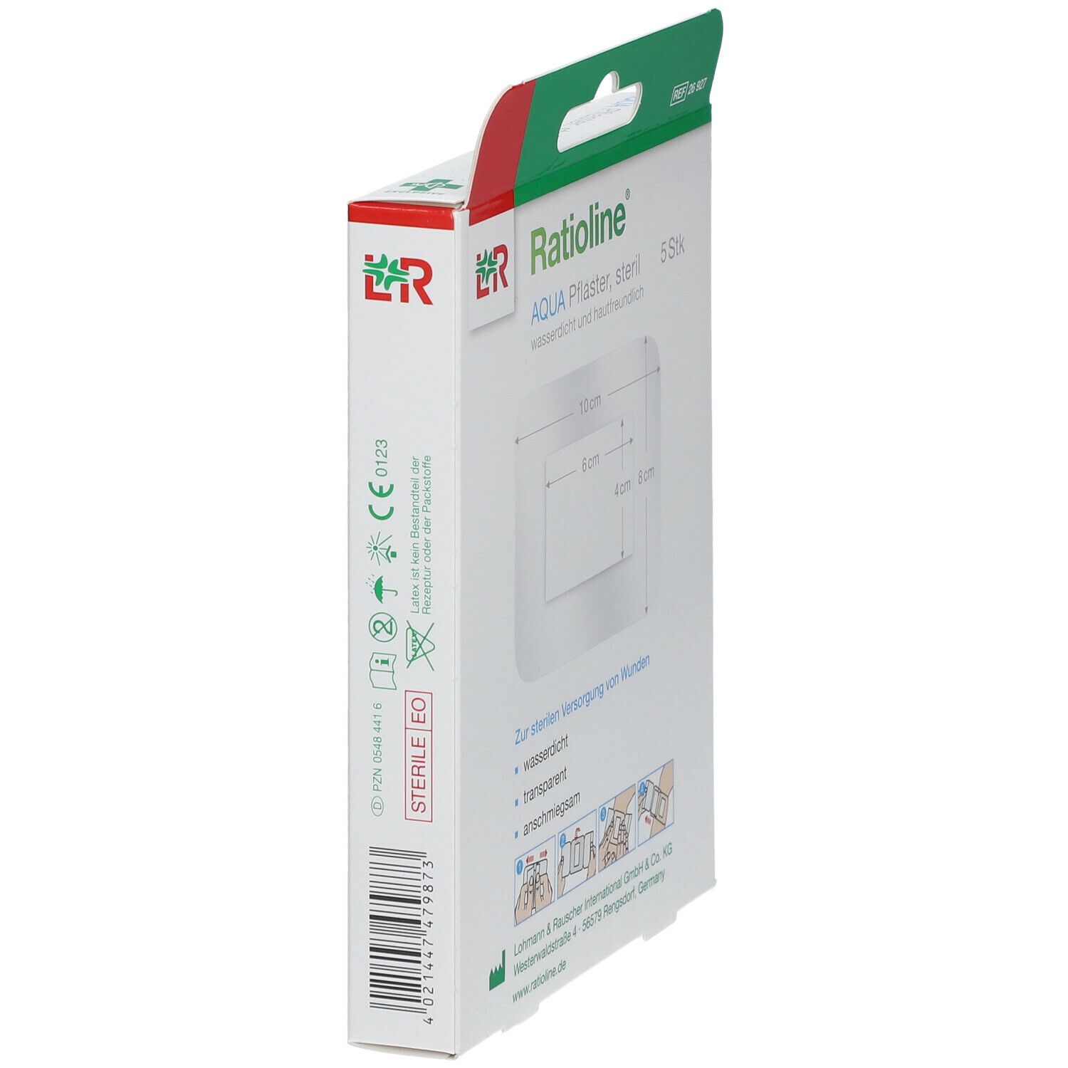 Ratioline® aqua Duschpflaster Plus 8 x 10 cm