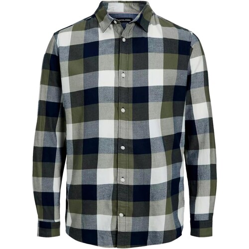 Jack & Jones - CAMISA CUADROS HOMBRE JACK & JONES 12235965 Verde