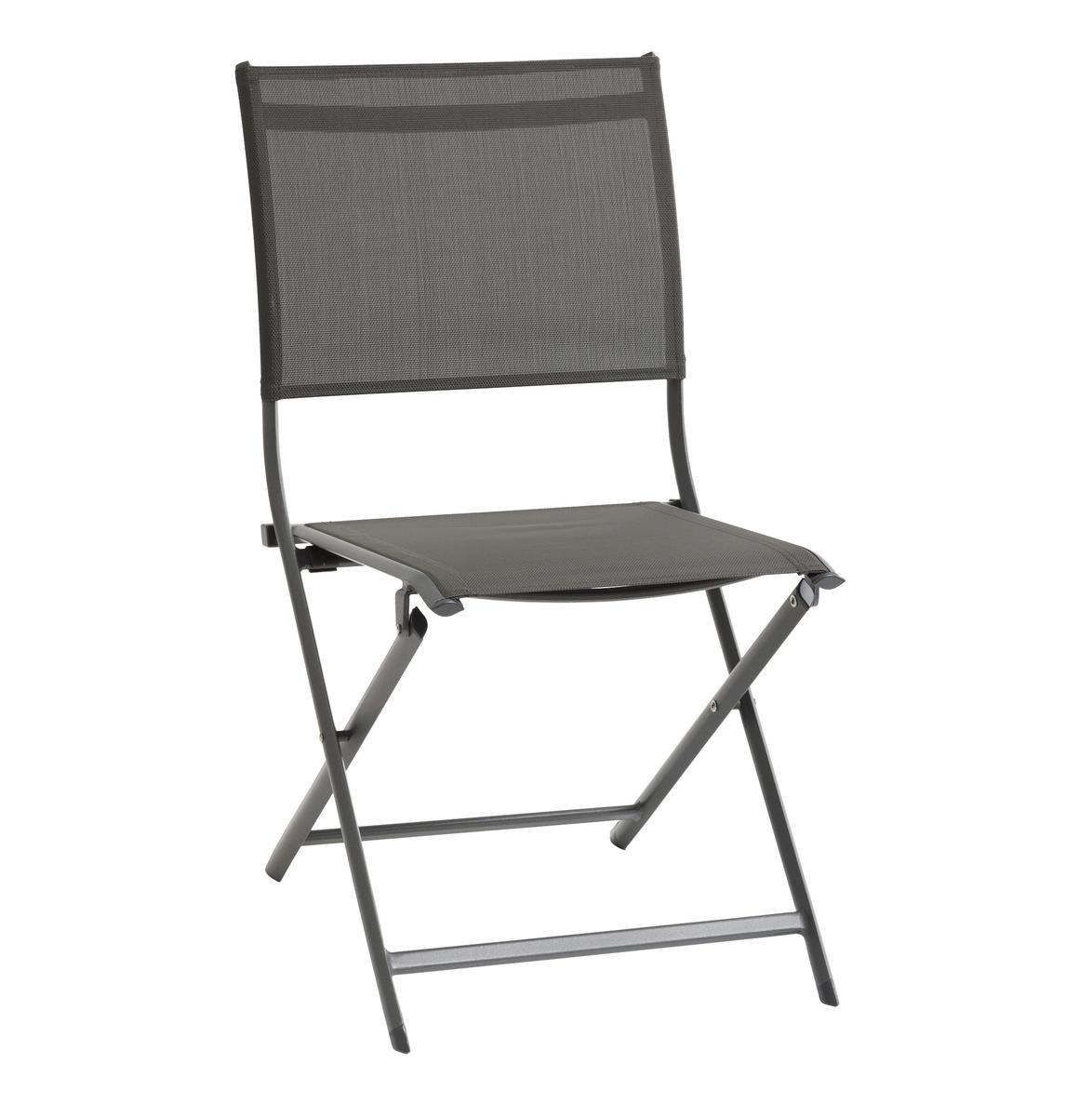 CHAISE AXANT PLIANTE ANTHRACITE GRAPHITE