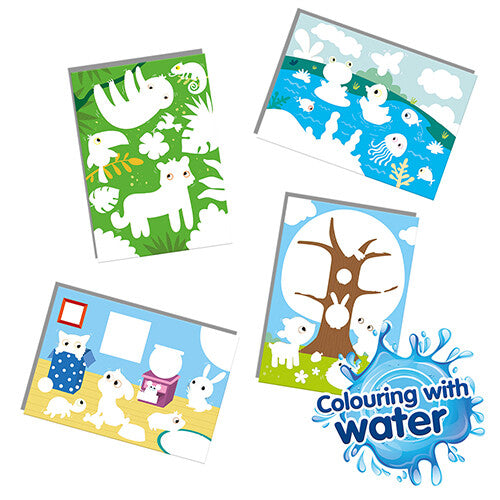 Ses creative magische kleurplaten - verborgen dieren - 4st