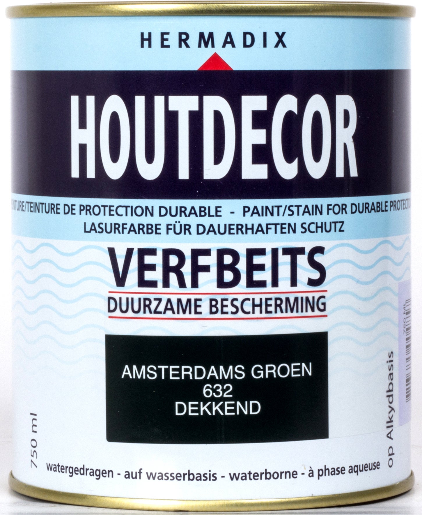 Hermadix Houtdecor dekkend Amsterdams groen 750 ml