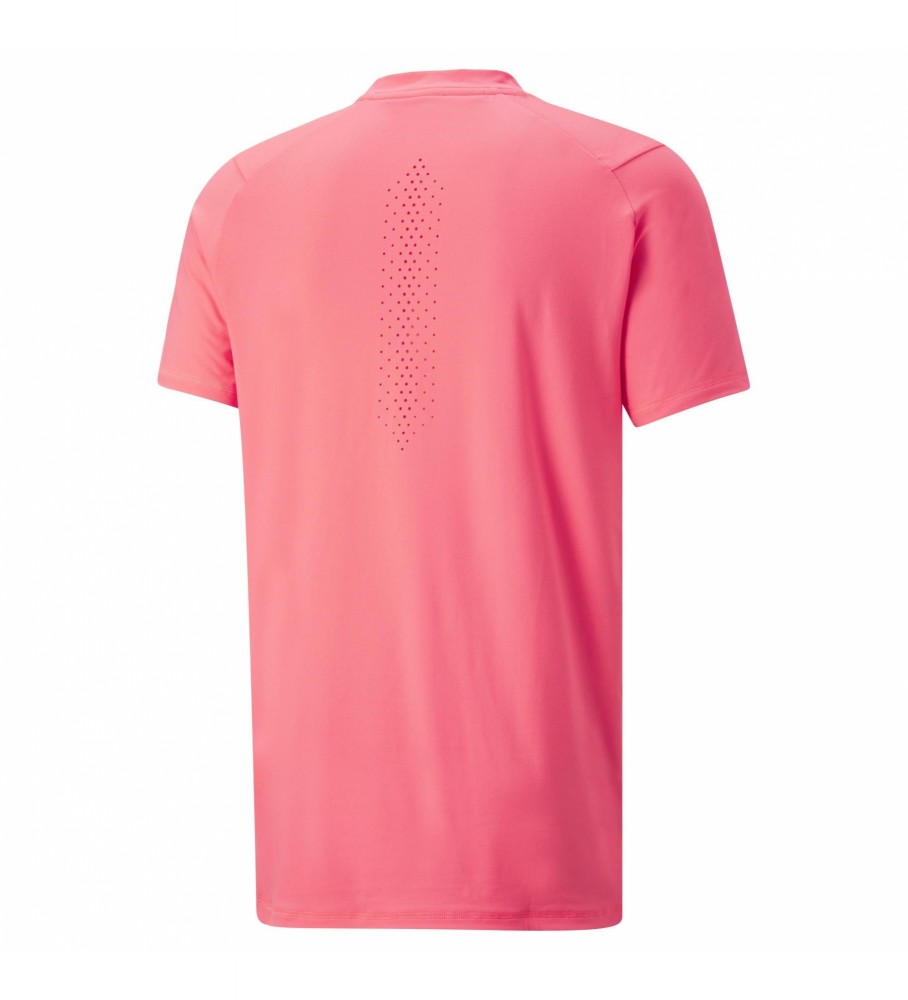 Camiseta Puma Cloudspun para corrida rosa