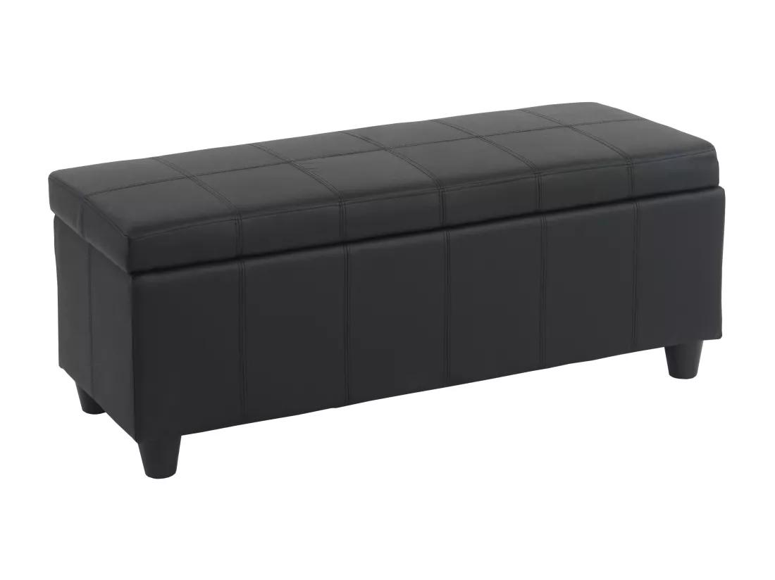 Coffre de rangement Kriens, noir mat