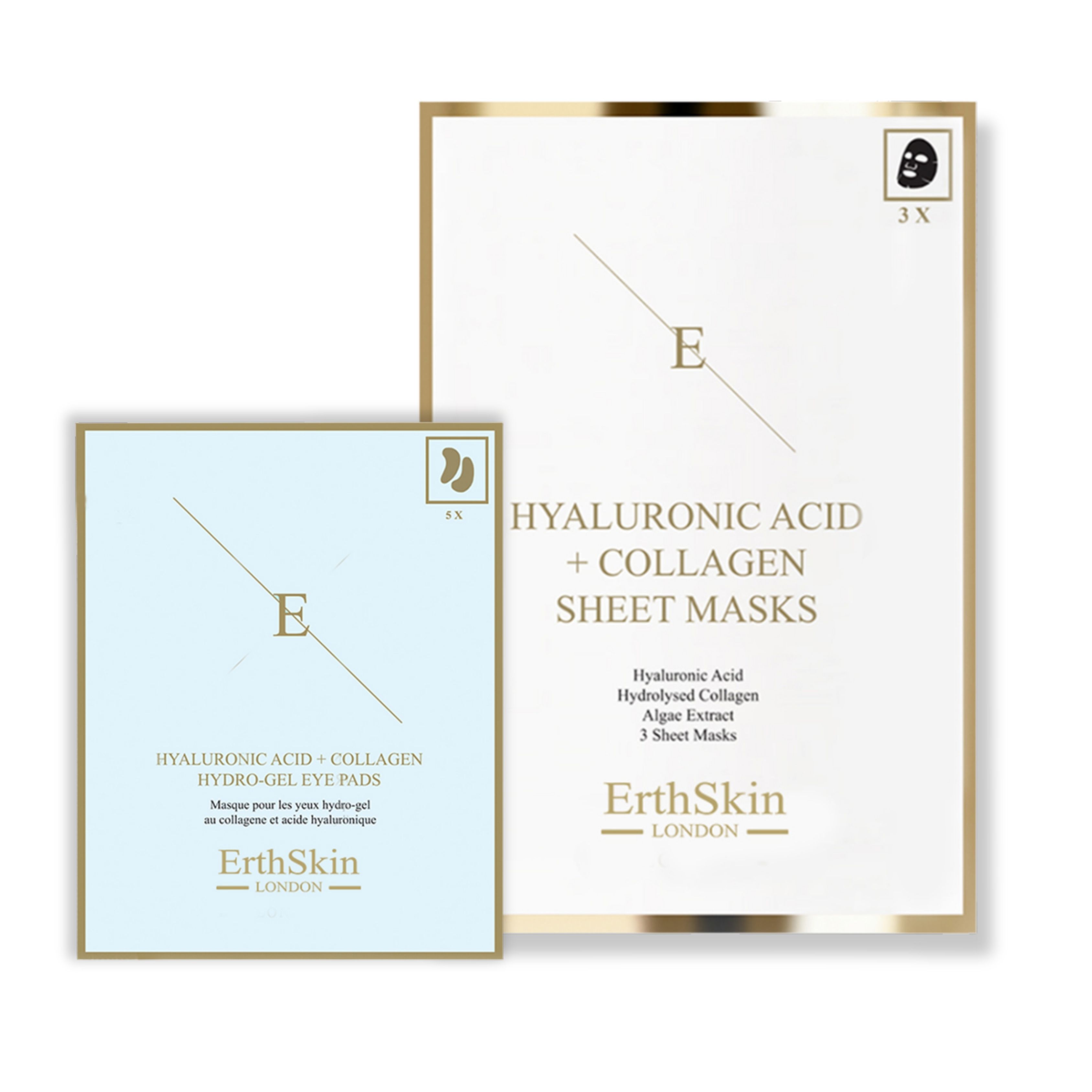 Erth skin london Kollagenmaske + Hydrogel-Augenpads Set