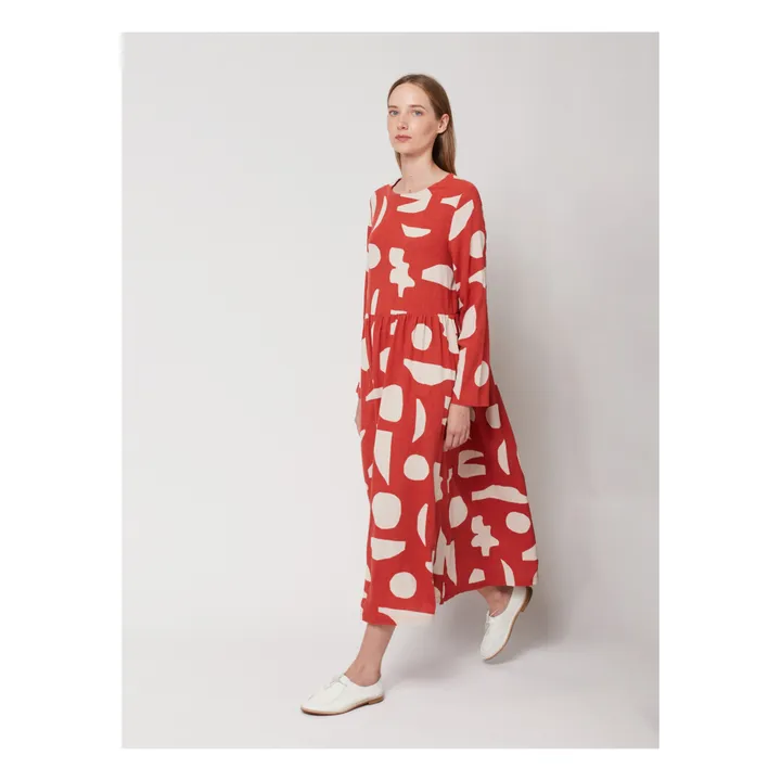 Bobo Choses Robe Summer Landscape - Collection Femme | Rouge brique