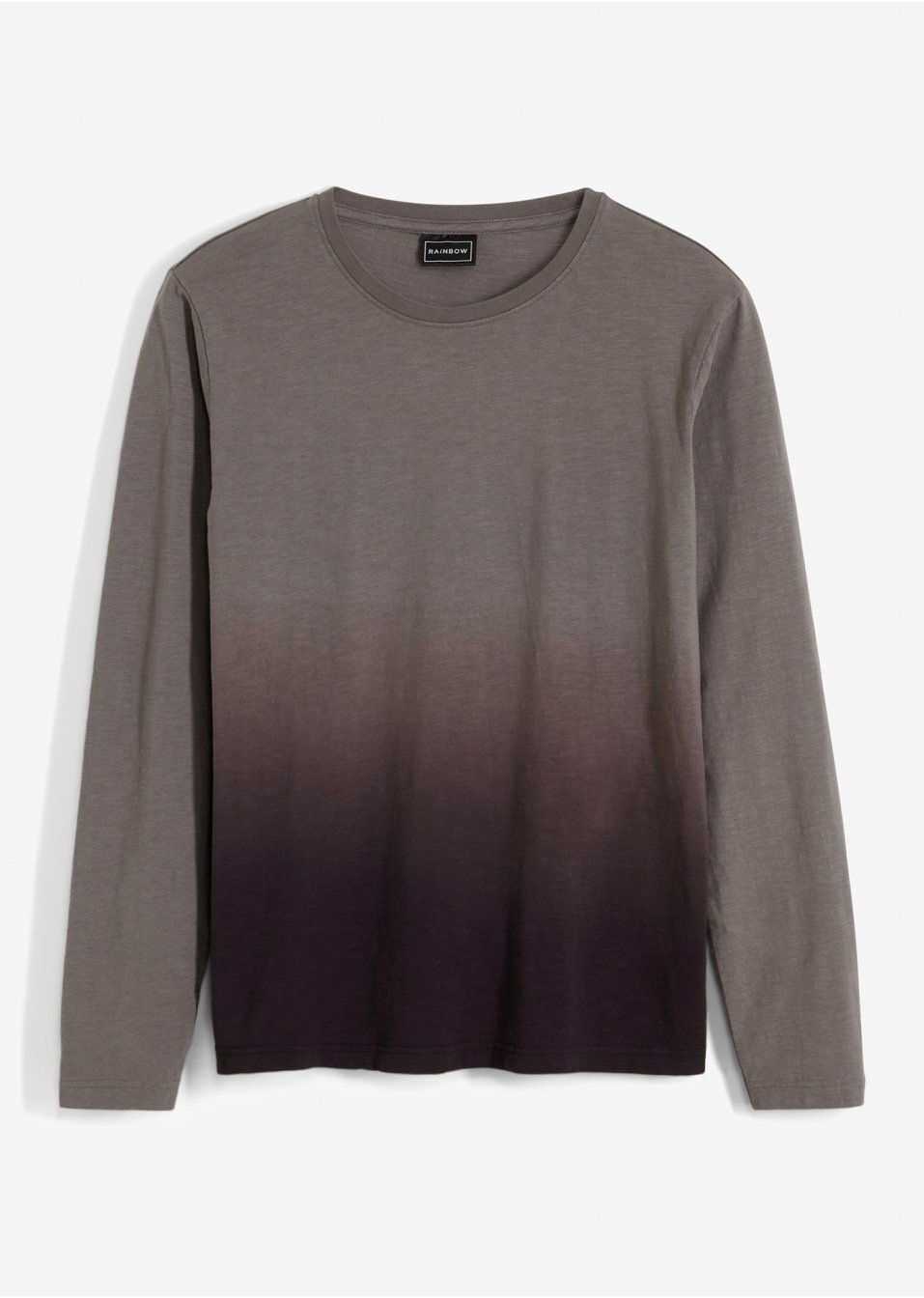 T-shirt manches longues avec dégradé de couleur, Slim Fit