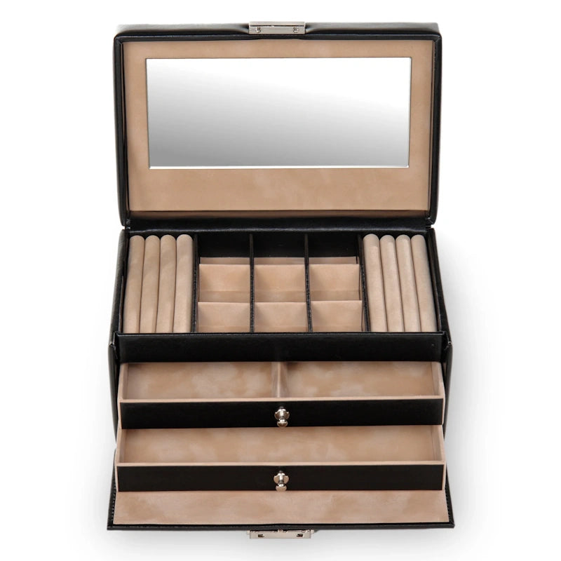 Sacher Sieradendoos Elly New Classic / Zwart (leer)