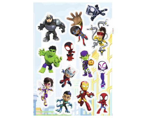 Sticker Spidey en Vrienden 50 x 70 cm