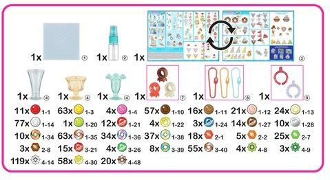 Aquabeads - Sweets Accessory - Knutselpakket - Kleurrijke Kralen
