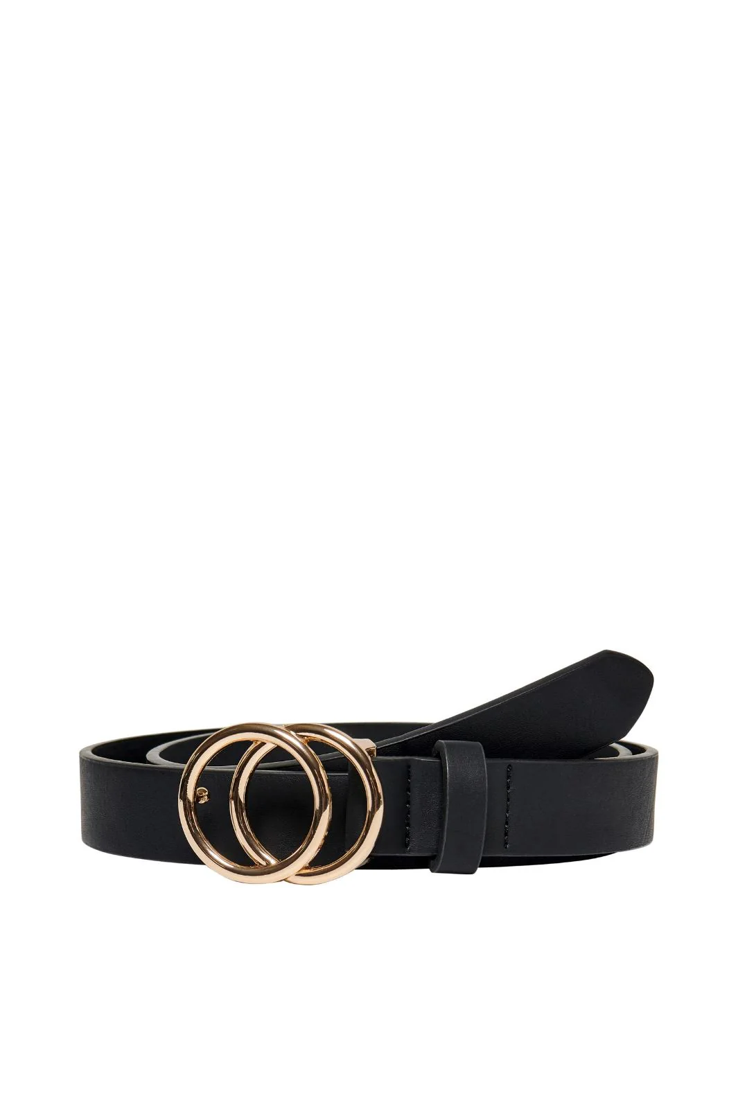 Only Onlrasmi Faux Leather Jeans Belt 3310097 black black shiny gold buckle