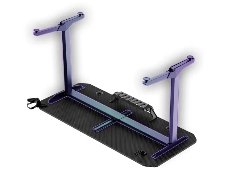 Ultradesk Frag Gaming Desk, sort med sort måtte