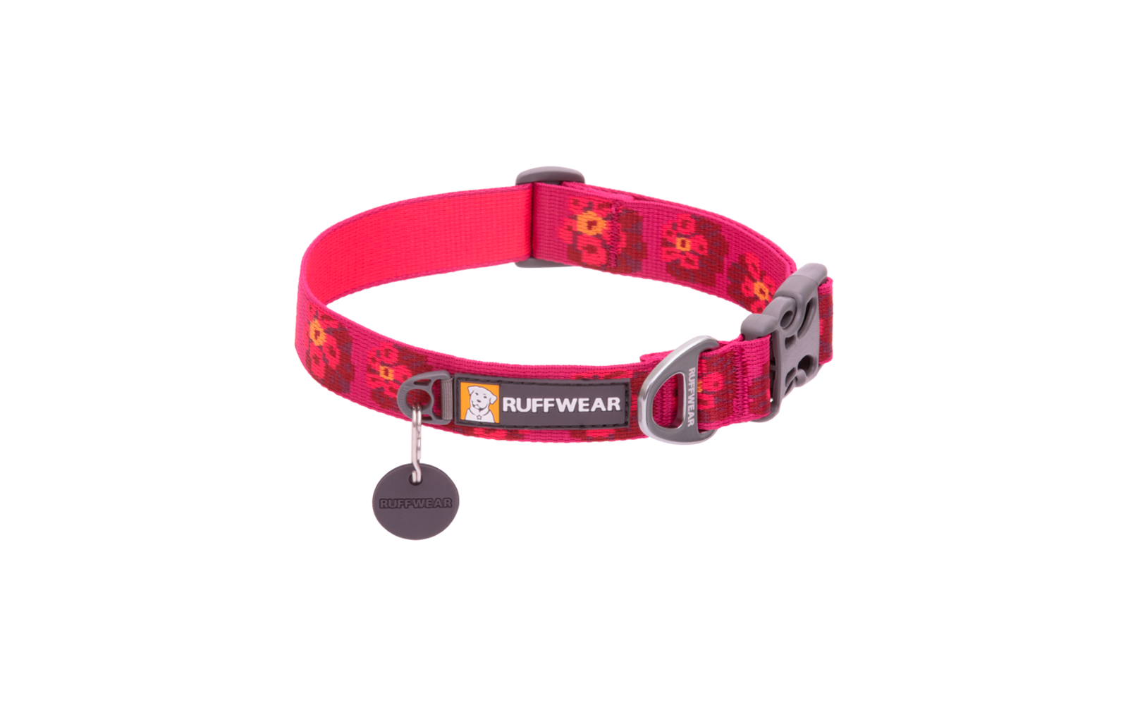 Ruffwear Flat Out Hundehalsband 28 - 36 cm spring burst