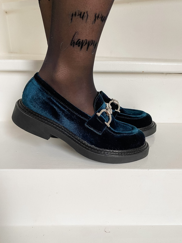 Semerdjian - Mocassins M303M23 Velluto Petrol