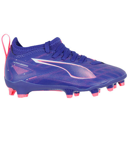 Puma FodboldStøvler - Ultra 5 Match FG/AG Jr - Lapis Lazuli/Hvid