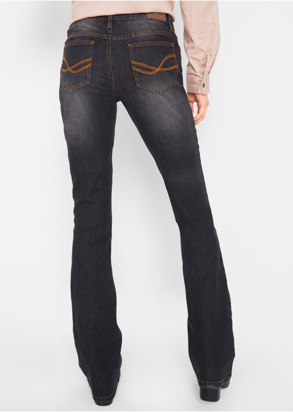 Jean Bootcut taille moyenne, extensible