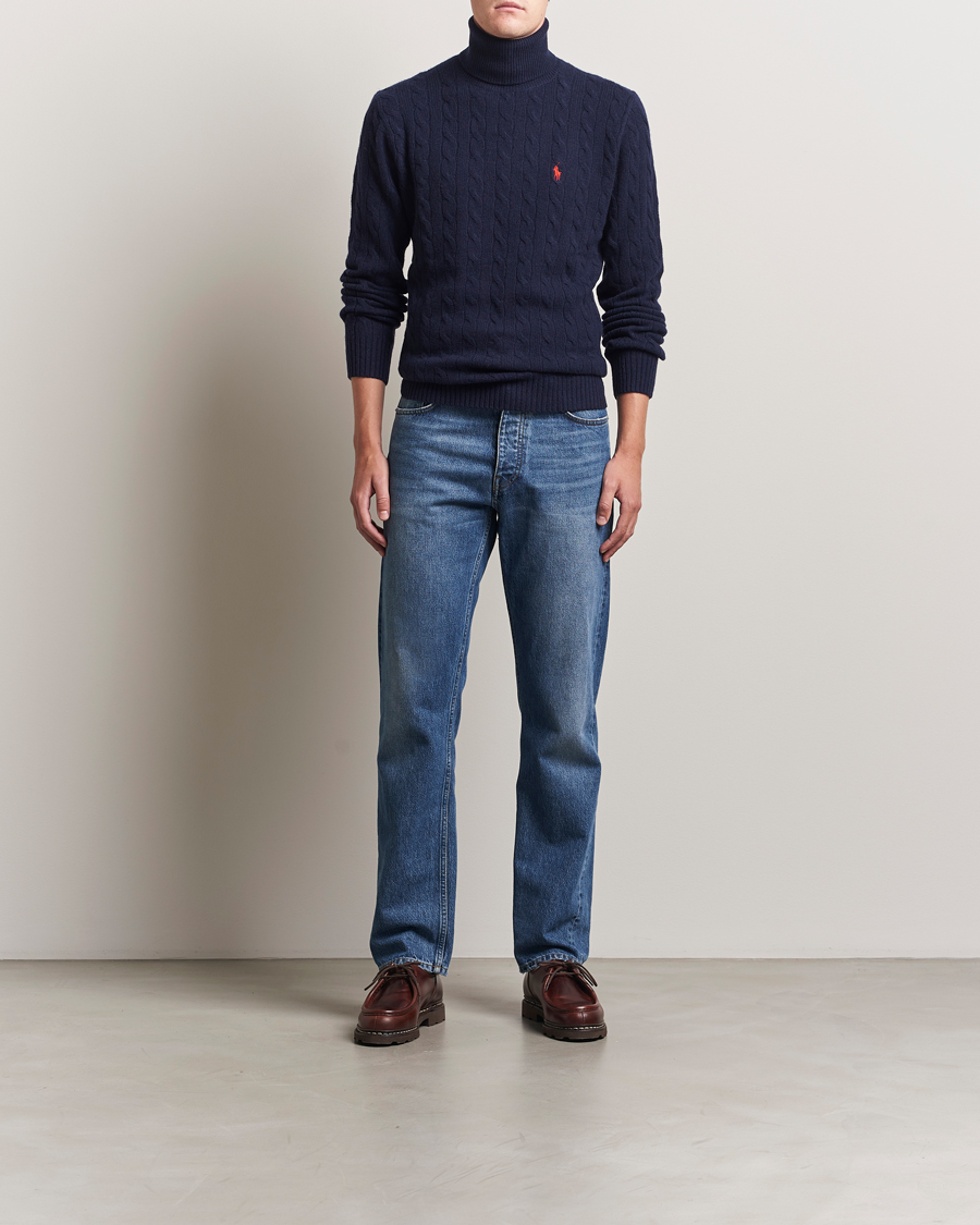 Polo Ralph Lauren Wool/Cashmere Rollneck Hunter Navy